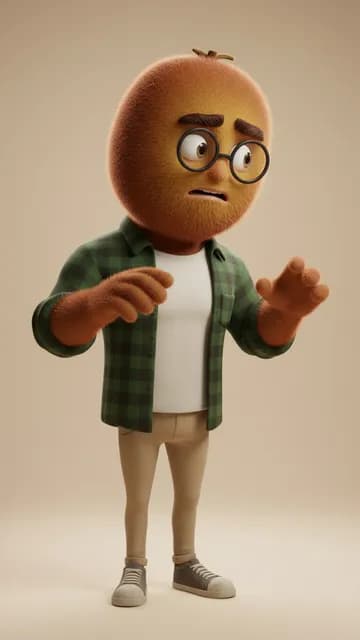 Kiwi, kiwi anthropomorphe — fiche de personnage de l’univers Fruits 3D